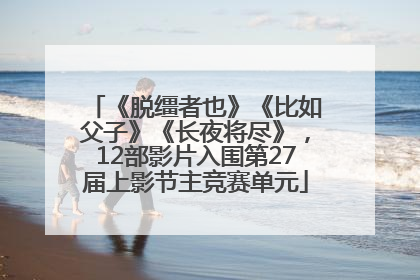 《脱缰者也》《比如父子》《长夜将尽》，12部影片入围第27届上影节主竞赛单元