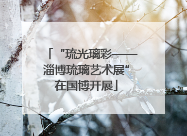 “琉光璃彩——淄博琉璃艺术展”在国博开展