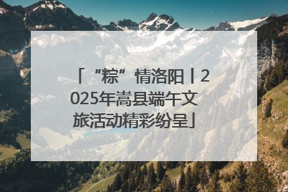 “粽”情洛阳丨2025年嵩县端午文旅活动精彩纷呈
