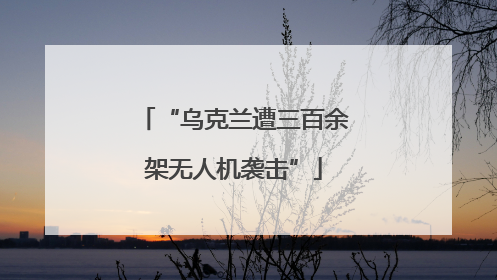“乌克兰遭三百余架无人机袭击”