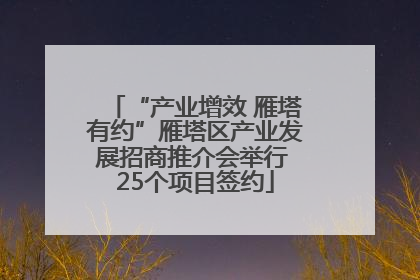 “产业增效 雁塔有约”雁塔区产业发展招商推介会举行 25个项目签约
