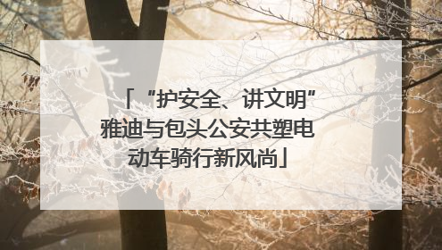 “护安全、讲文明”雅迪与包头公安共塑电动车骑行新风尚