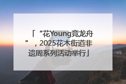“花Young竞龙舟”，2025花木街道非遗周系列活动举行