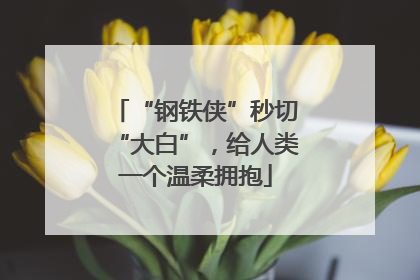 “钢铁侠”秒切“大白”，给人类一个温柔拥抱