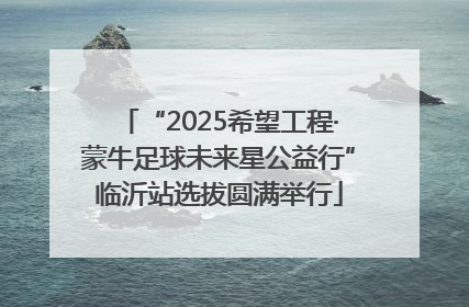 “2025希望工程·蒙牛足球未来星公益行”临沂站选拔圆满举行