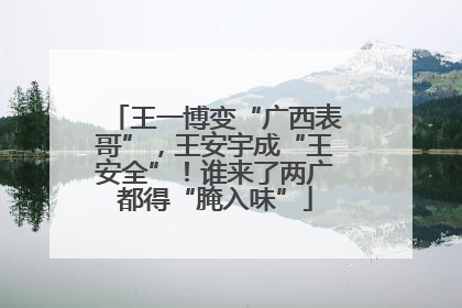 王一博变“广西表哥”，王安宇成“王安全”！谁来了两广都得“腌入味”