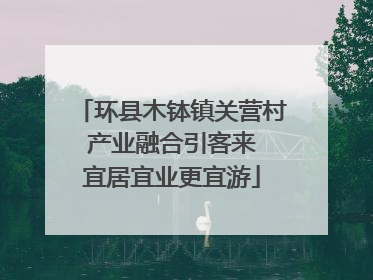 环县木钵镇关营村 产业融合引客来 宜居宜业更宜游