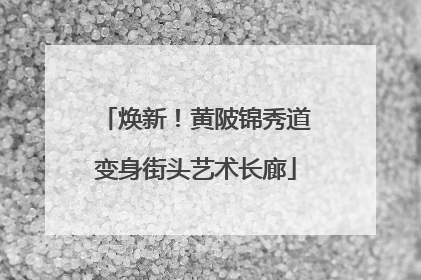 焕新！黄陂锦秀道变身街头艺术长廊