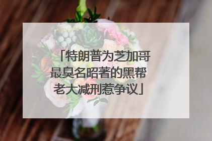 特朗普为芝加哥最臭名昭著的黑帮老大减刑惹争议