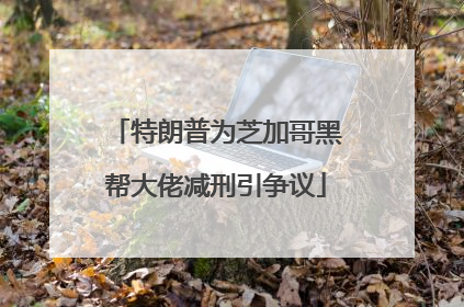 特朗普为芝加哥黑帮大佬减刑引争议