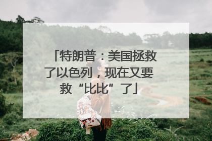特朗普：美国拯救了以色列，现在又要救“比比”了