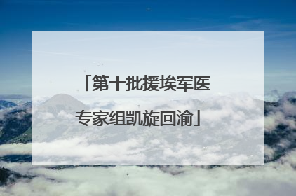 第十批援埃军医专家组凯旋回渝