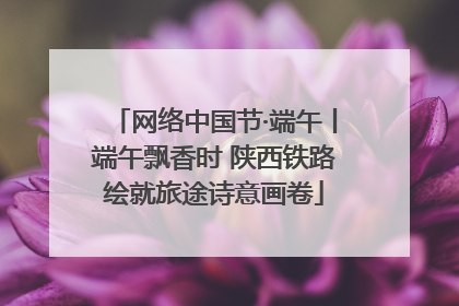 网络中国节·端午丨端午飘香时 陕西铁路绘就旅途诗意画卷