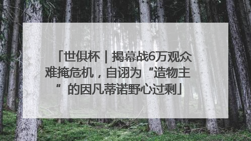 世俱杯｜揭幕战6万观众难掩危机，自诩为“造物主”的因凡蒂诺野心过剩