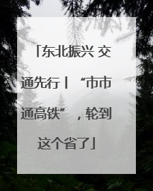 东北振兴 交通先行丨“市市通高铁”，轮到这个省了