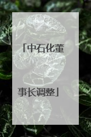 中石化董事长调整