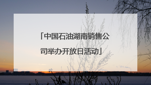 中国石油湖南销售公司举办开放日活动