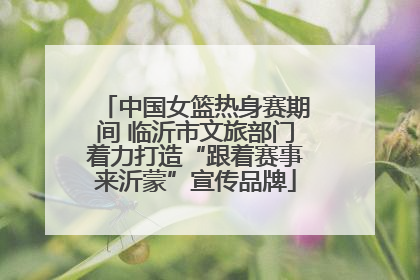 中国女篮热身赛期间 临沂市文旅部门着力打造“跟着赛事来沂蒙”宣传品牌