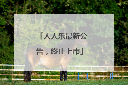 人人乐最新公告，终止上市
