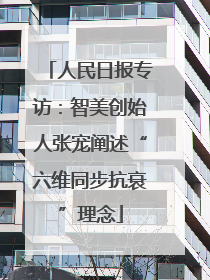 人民日报专访：智美创始人张宠阐述“六维同步抗衰”理念