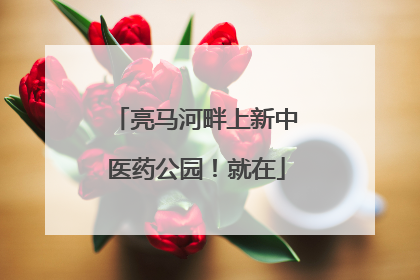 亮马河畔上新中医药公园！就在