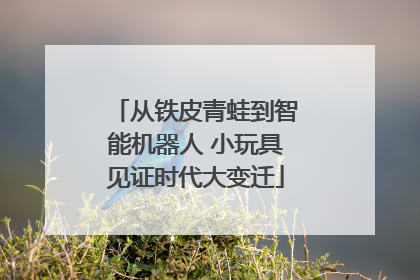 从铁皮青蛙到智能机器人 小玩具见证时代大变迁