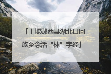 十堰郧西县湖北口回族乡念活“林”字经
