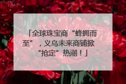 全球珠宝商“蜂拥而至”，义乌未来商铺掀“抢定”热潮！