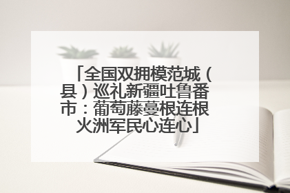 全国双拥模范城（县）巡礼新疆吐鲁番市：葡萄藤蔓根连根 火洲军民心连心