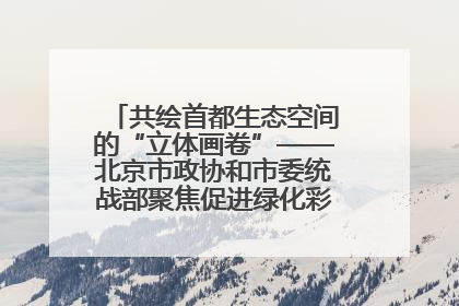 共绘首都生态空间的“立体画卷”——北京市政协和市委统战部聚焦促进绿化彩化美化生态空间建设联合协商议政
