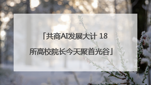 共商AI发展大计 18所高校院长今天聚首光谷