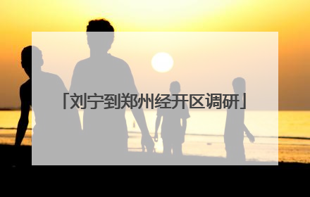 刘宁到郑州经开区调研