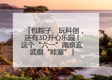 包粽子、玩科创，还有3D开心乐园！这个“六一”南京玄武很“哇塞”