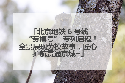 北京地铁 6 号线 “劳模号” 专列启程！全景展现劳模故事，匠心护航贯通京城~