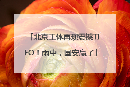 北京工体再现震撼TIFO！雨中，国安赢了