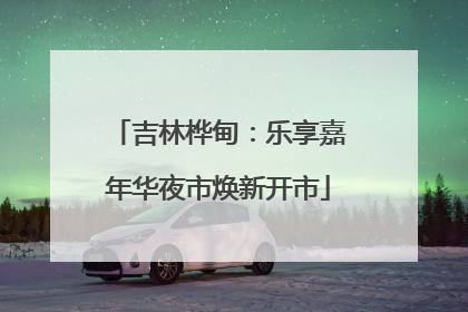 吉林桦甸：乐享嘉年华夜市焕新开市