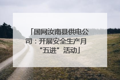 国网汝南县供电公司：开展安全生产月“五进”活动