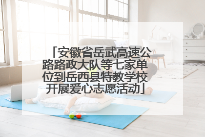 安徽省岳武高速公路路政大队等七家单位到岳西县特教学校开展爱心志愿活动