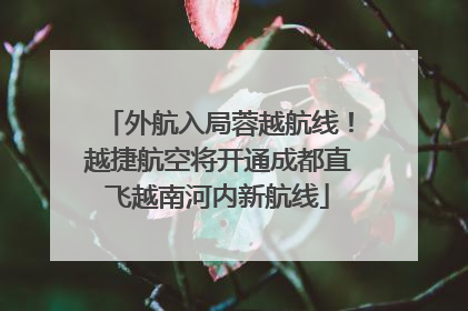 外航入局蓉越航线！越捷航空将开通成都直飞越南河内新航线