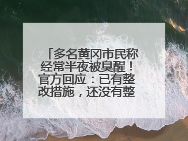 多名黄冈市民称经常半夜被臭醒！官方回应：已有整改措施，还没有整改情况