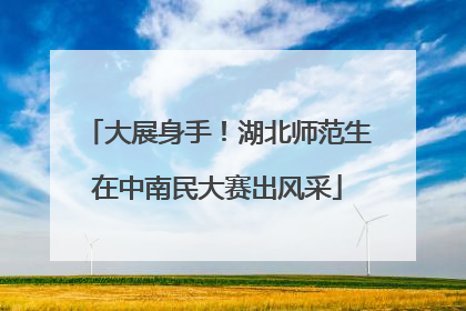 大展身手！湖北师范生在中南民大赛出风采