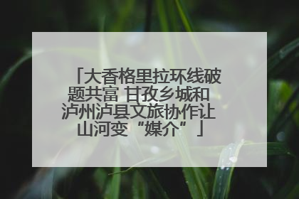 大香格里拉环线破题共富 甘孜乡城和泸州泸县文旅协作让山河变“媒介”