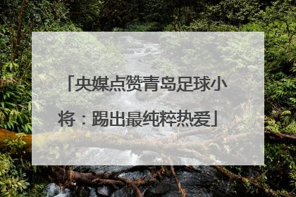 央媒点赞青岛足球小将：踢出最纯粹热爱
