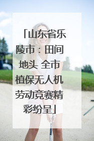 山东省乐陵市：田间地头 全市植保无人机劳动竞赛精彩纷呈