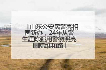 山东公安民警亮相国新办，24年从警生涯陈强用警徽照亮国际维和路