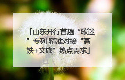 山东开行首趟“歌迷”专列 精准对接“高铁+文旅”热点需求