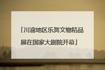 川渝地区乐舞文物精品展在国家大剧院开幕