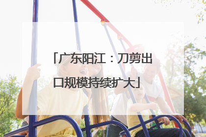 广东阳江：刀剪出口规模持续扩大