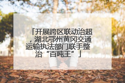 开展跨区联动治超，湖北鄂州黄冈交通运输执法部门联手整治“百吨王”