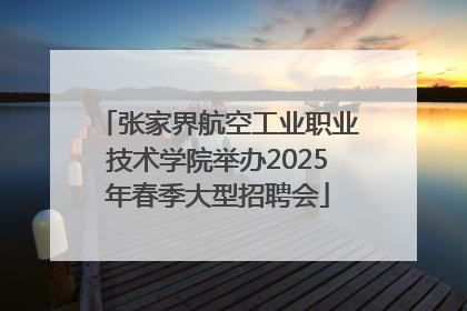 张家界航空工业职业技术学院举办2025年春季大型招聘会